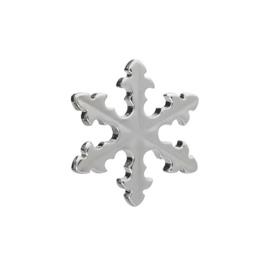 Simply Metal Snowflake Lapel Pin by Elizabeth Parker