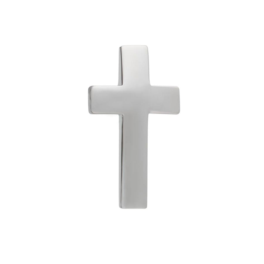 Polished Christian Cross Lapel Pin by Elizabeth Parker