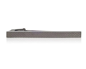 Gun Metal 55mm Tie Clip with Textured Centre by Elizabeth Parker