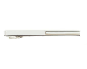 Polished Clip Style With Mother Of Pearl Bar 60mm Tie Slide