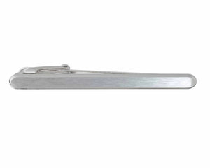 Brushed Metal Tie Clip with Smooth Rounded Edges by Elizabeth Parker 