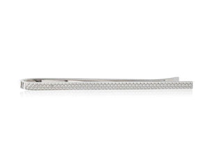 Vintage Simply Metal Tie Slide with Industrial Pattern by Elizbabeth Parker by Elizabeth Parker