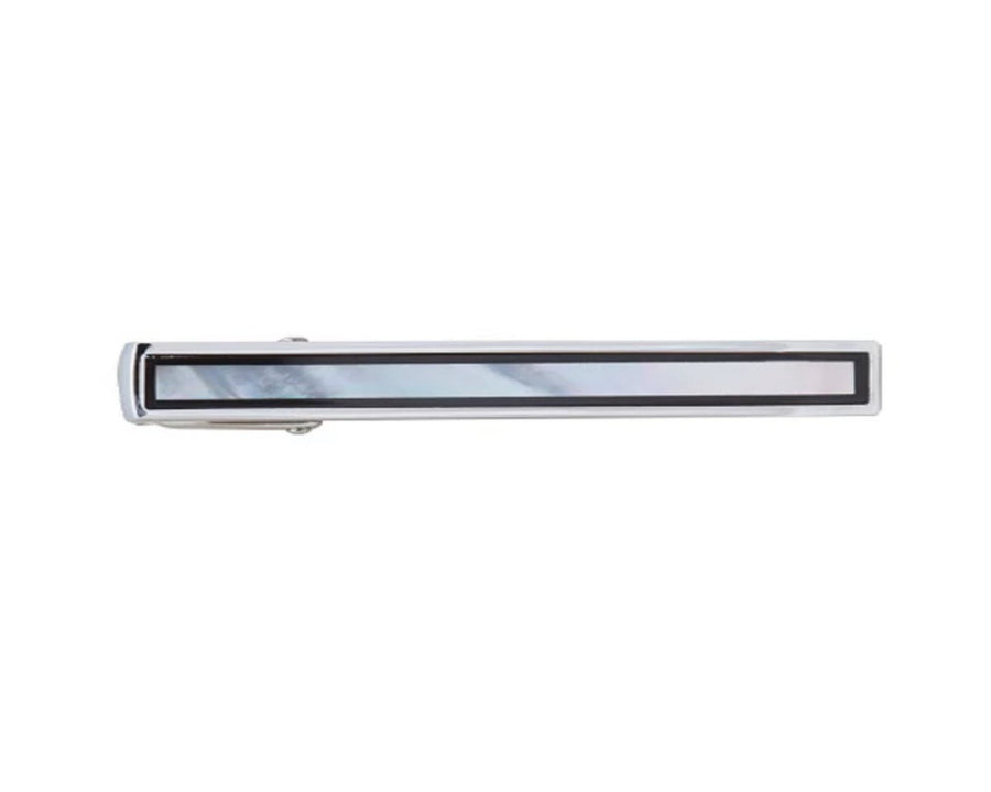 50mm Mother Of Pearl & Black Onyx Tie Clip