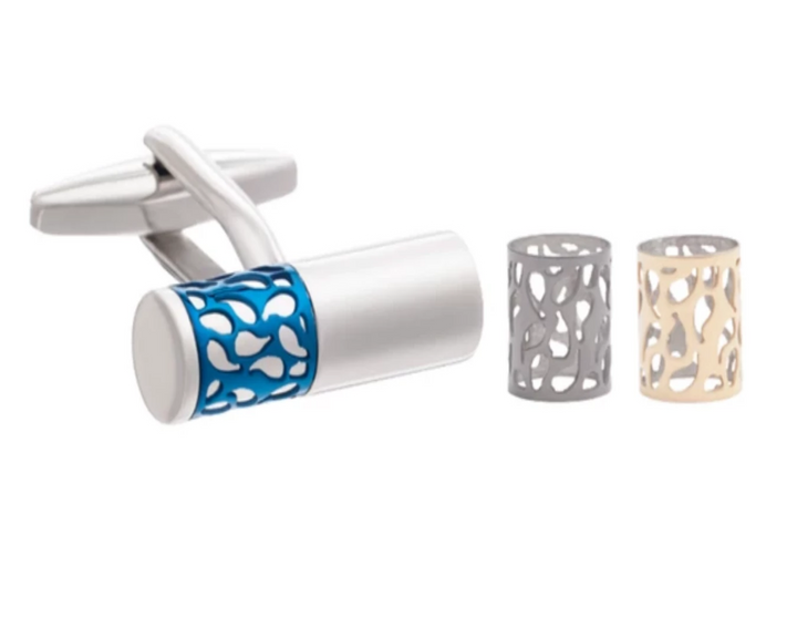 Interchangeable Filigree Bar Cufflinks