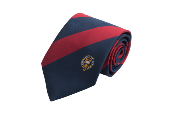University of Oxford Broad Stripe Tie Blue and Red 