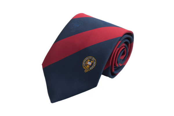 University of Oxford Broad Stripe Tie Blue and Red