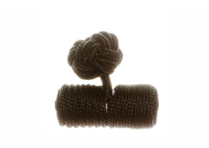Black Barrel Cuffknots Knot Cufflinks - by Elizabeth Parker England