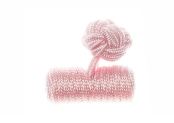 Pink Barrel Cuffknots Knot Cufflinks - by Elizabeth Parker England