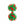 Green & Red Cuffknots Knot Cufflinks - by Elizabeth Parker England