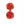 Red & Green Cuffknots Knot Cufflinks - by Elizabeth Parker England