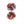 Burgundy Red & Sky Blue Cuffknots Knot Cufflinks - by Elizabeth Parker England