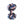 Navy Blue & Royal Blue & Pink Cuffknots Knot Cufflinks - by Elizabeth Parker England