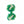 Green, Emerald Green & Light Green Cuffknots Knot Cufflinks - by Elizabeth Parker England