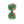 Green & Orange Cuffknots Knot Cufflinks - by Elizabeth Parker England