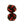 Black & Red Cuffknots Knot Cufflinks - by Elizabeth Parker England