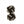 Black & Grey Cuffknots Silk Knot Cufflinks - by Elizabeth Parker England