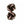 Black & Pink Cuffknots Knot Cufflinks - by Elizabeth Parker England