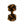 Black & Whiskey Brown Cuffknots Knot Cufflinks - by Elizabeth Parker England