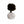 Black & White Different Colour Ends Cuffknots Knot Cufflinks - by Elizabeth Parker England