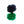 Navy Blue & Green Different Colour Ends Cuffknots Knot Cufflinks - by Elizabeth Parker England