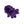 Purple Flower Shaped Cuffknots Knot Cufflinks - by Elizabeth Parker England