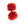 Ruby Red Cuffknots Knot Cufflinks - by Elizabeth Parker England