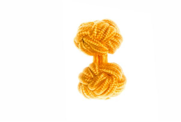 Gold Cuffknots Knot Cufflinks - by Elizabeth Parker England