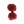 Burgundy Red Cuffknots Knot Cufflinks - by Elizabeth Parker England