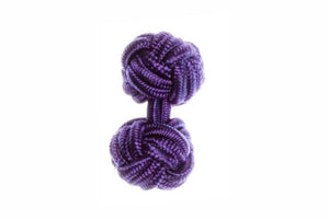 Purple Cuffknots Knot Cufflinks - by Elizabeth Parker England