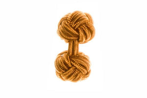 Whiskey Brown Cuffknots Knot Cufflinks - by Elizabeth Parker England