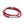 Double Wrap Red Leather Bracelet by Elizabeth Parker