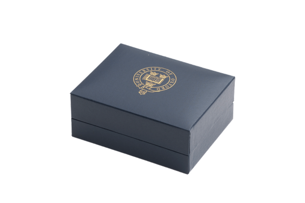 University of Oxford Blue Tie Slide Box