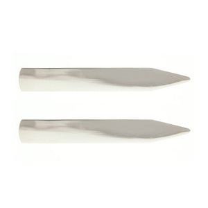 .925 Solid Silver 60mm Collar Stays by Elizabeth Parker