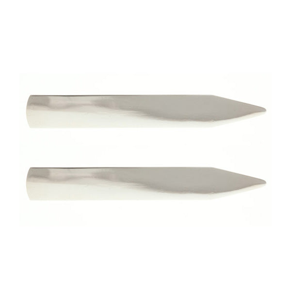 .925 Solid Silver 60mm Collar Stays by Elizabeth Parker