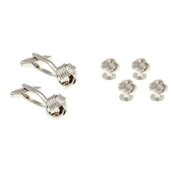 Knot Style Dress Studs & Cufflinks Set by Elizabeth Parker England