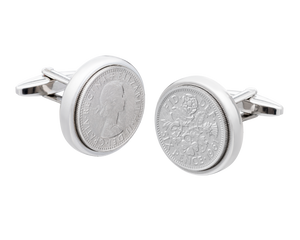 Sixpence Heirloom Coin Cufflinks
