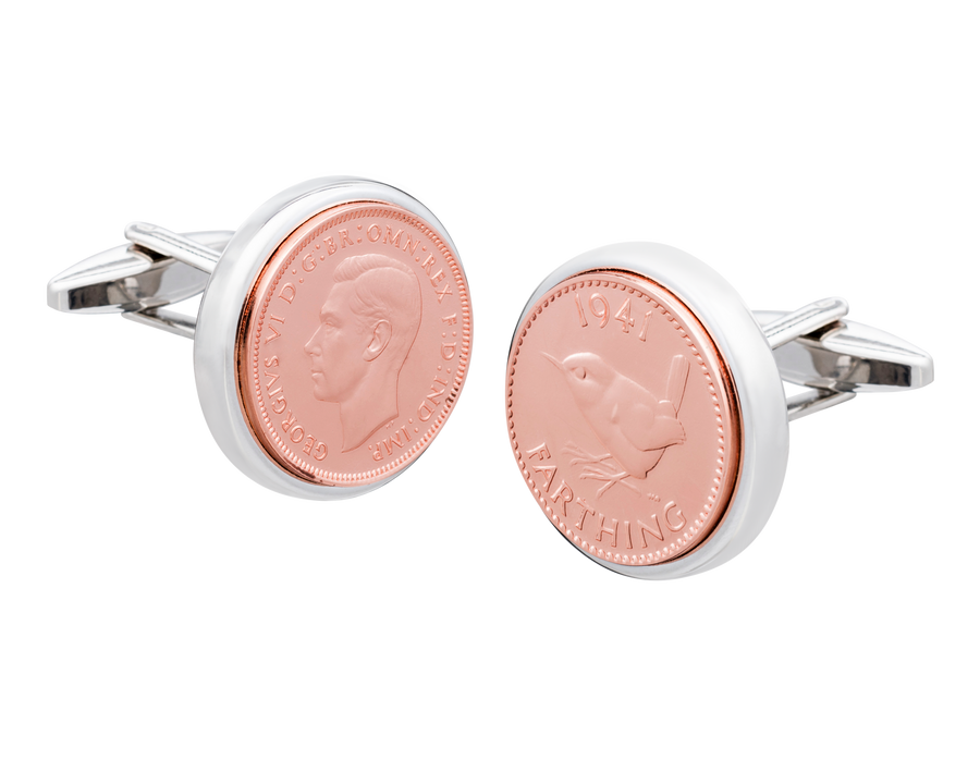 Farthing Heirloom Coin Cufflinks