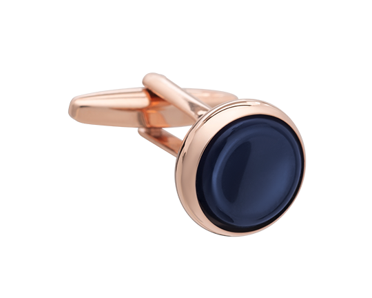 Signature Collection No3 Sodalite & Rose Gold Cufflinks