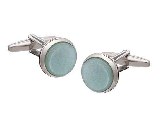 Signature Collection No4 Green Aventurine Cufflinks