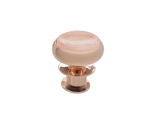Signature Collection No5 Rose Quartz Cufflink and Lapel Pin Set