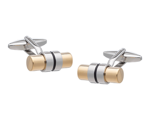 Cuffed Barrel Cufflinks