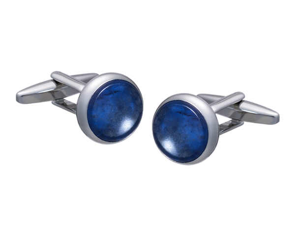 Signature Collection Dark Sodalite Dress Stud & Cufflink Set