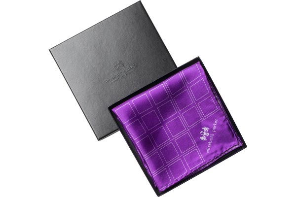 Chess Board Cufflink and Silk Pocket Square Christmas Gift Set