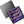 Red, blue and white rope twist silk pocket square by Elizabeth Parker