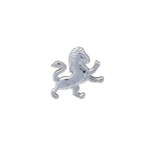 Lion Heraldic Simply Metal Lapel Pin by Elizabeth Parker