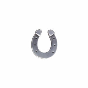 Simply metal lucky horseshoe lapel pin by Elizabeth Parker