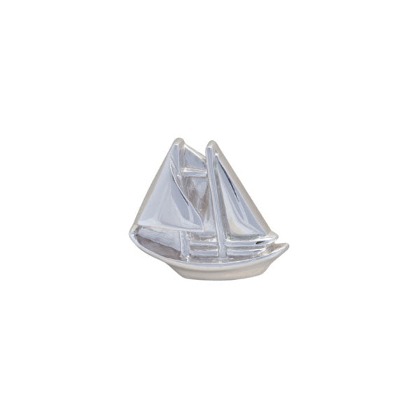 Simply Metal Ship Shaped Lapel Pin by Elizabeth Parker