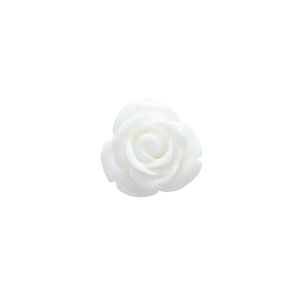 White Rose Lapel Pin by Elizabeth Parker