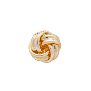 Gold Plated Knot Simply Metal Lapel Pin by Elizabeth Parker