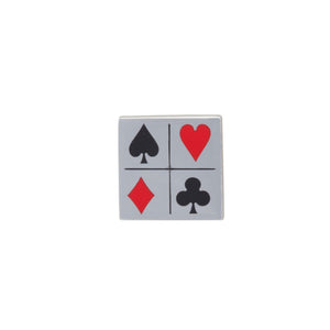 Playing Card Suit Lapel Pin by Elizabeth Parker
